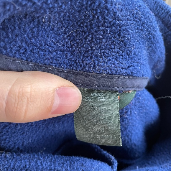 L.L. Bean  Fleece Jacket Men's Size 2XL Tall Blue Full Zip - Picture 4 of 8